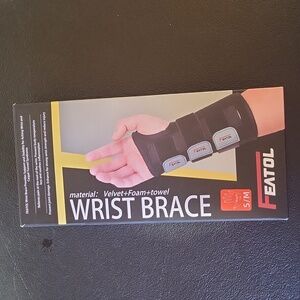 Featol Black Wrist Brace For Carpal Tunnel.  Right Handed Small-Meduim